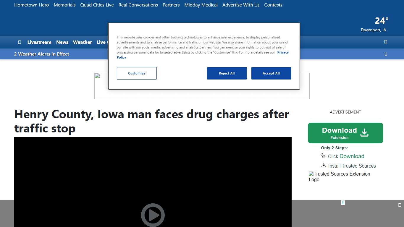 Henry County, Iowa man faces drug charges after traffic stop